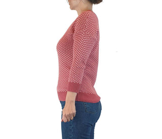 Skin & Threads pink and red knit cotton jumper size 0 Skin & Threads preloved second hand clothes 6