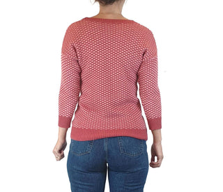 Skin & Threads pink and red knit cotton jumper size 0 Skin & Threads preloved second hand clothes 8