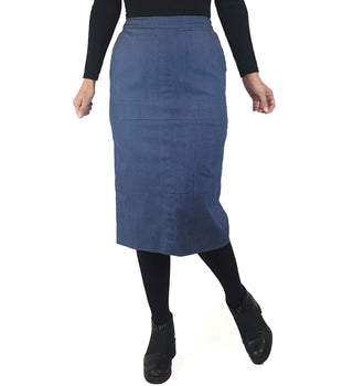 Lula May handmade blue pencil skirt size 8 Lula May preloved second hand clothes 3