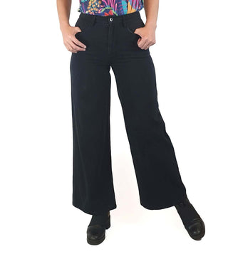 Dazie black wide leg jeans size 8 Dazie preloved second hand clothes 2
