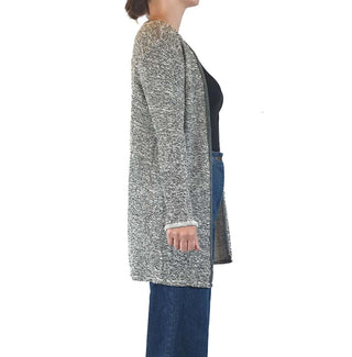 Charli dark and light grey flecked long cardigan size 8 Charli preloved second hand clothes 5