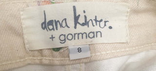 Gorman + Diana Kinter cream jeans with cute print size 8 Gorman preloved second hand clothes 6