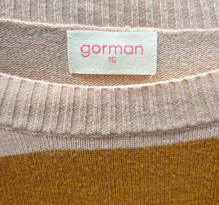 Gorman colourful striped 100% cotton jumper size 10 Gorman preloved second hand clothes 6