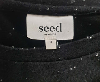 Seed black speckled jumper size S Seed preloved second hand clothes 8