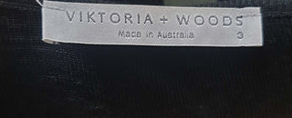 Viktoria + Woods black 100% wool long sleeve knit dress size 3 (best fits size 10) Viktoria + Woods preloved second hand clothes 7