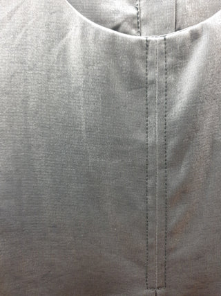 Asos deep grey / platinum metallic shift style dress size UK 12 (best fits AU 10) Asos preloved second hand clothes 9