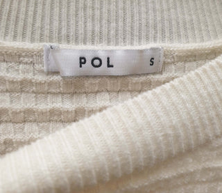 POL cream wool mix cropped knit jumper POL preloved second hand clothes 7