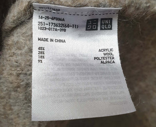 Uniqlo grey wool and alpaca mix jumper size S Uniqlo preloved second hand clothes 9