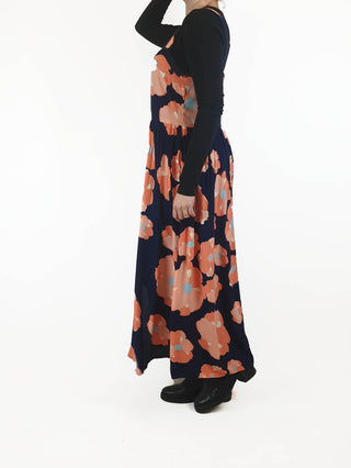 Mister Zimi sleeveless navy and pink floral maxi dress size 10 Mister Zimi preloved second hand clothes 6