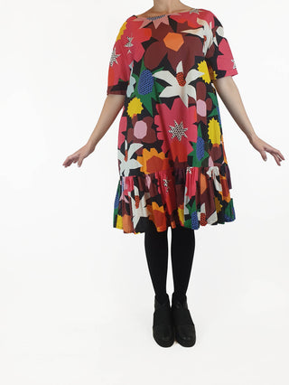 Gorman colourful flower print dress size 10 Gorman preloved second hand clothes 4