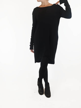 Viktoria + Woods black 100% wool long sleeve knit dress size 3 (best fits size 10) Viktoria + Woods preloved second hand clothes 4