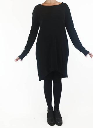 Viktoria + Woods black 100% wool long sleeve knit dress size 3 (best fits size 10) Viktoria + Woods preloved second hand clothes 2