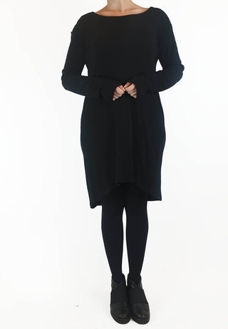 Viktoria + Woods black 100% wool long sleeve knit dress size 3 (best fits size 10) Viktoria + Woods preloved second hand clothes 3