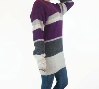 Country Road purple striped wool-alpaca knit jumper size S Country Road preloved second hand clothes 6