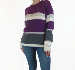 Country Road purple striped wool-alpaca knit jumper size S Country Road preloved second hand clothes 4