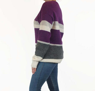 Country Road purple striped wool-alpaca knit jumper size S Country Road preloved second hand clothes 7