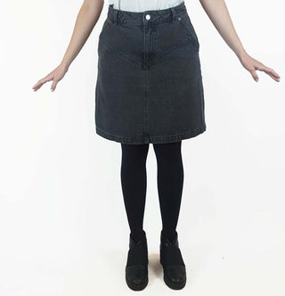 Gorman black denim skirt size 10 Gorman preloved second hand clothes 2