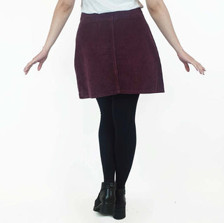 Ghanda purple cord mini skirt size 10 Ghanda preloved second hand clothes 7