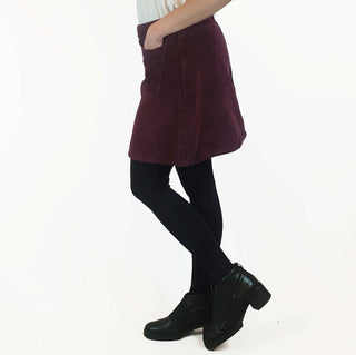 Ghanda purple cord mini skirt size 10 Ghanda preloved second hand clothes 6