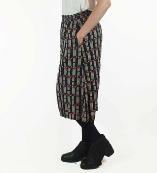 Frock Me Out black domino print skirt size S Frock Me Out preloved second hand clothes 7