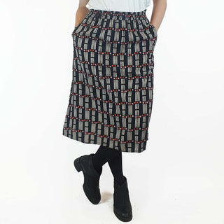 Frock Me Out black domino print skirt size S Frock Me Out preloved second hand clothes 2