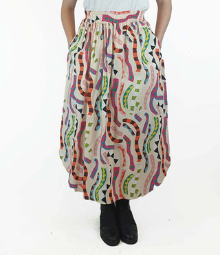 Gorman colourful snake-like print skirt size 10 Gorman preloved second hand clothes 2