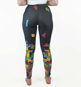 BlackMilk tetris print yoga / active pants size S BlackMilk preloved second hand clothes 6