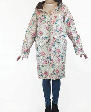 Agua Zero floral raincoat size S Agua Zero preloved second hand clothes 4