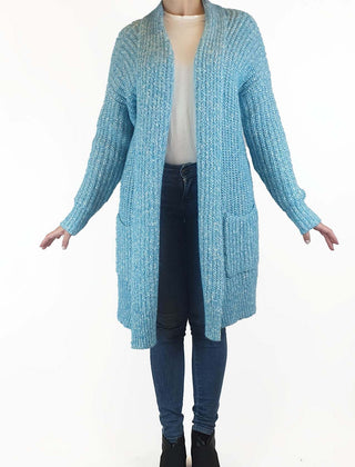 Country Road soft blue knit long cardigan size S (as new with tags, RRP $229) Country Road preloved second hand clothes 2