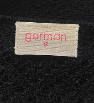 Gorman black wool mix textured knit cardigan size 12 Gorman preloved second hand clothes 6