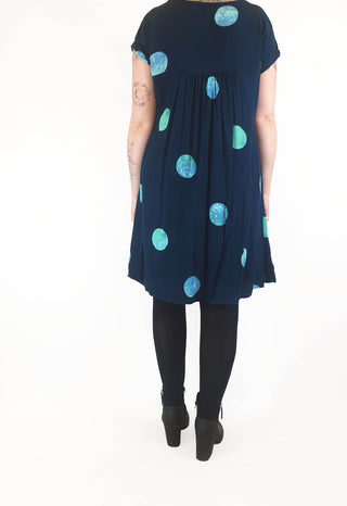 Frank & Dolly's navy dress with large blue polka dots size M Frank & Dolly's preloved second hand clothes 7