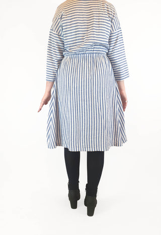 Kindling blue and white striped dress size 12