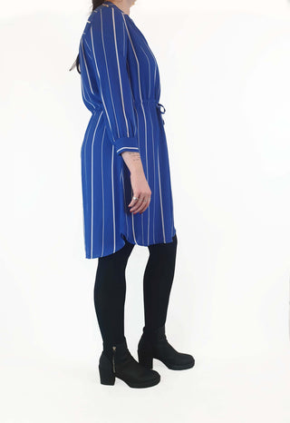 Selected Femme blue and white striped dress size 38 / AU 12 (as new with tags)