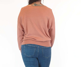 Obus orange wool mix jumper size 2 (best fits size 12)