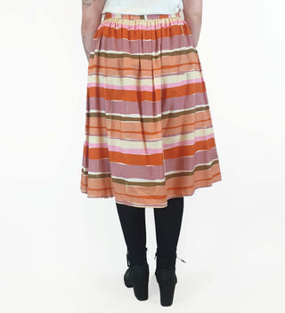 Obus colourful horizontal striped skirt size 4 (best fits 12-14) Obus preloved second hand clothes 7