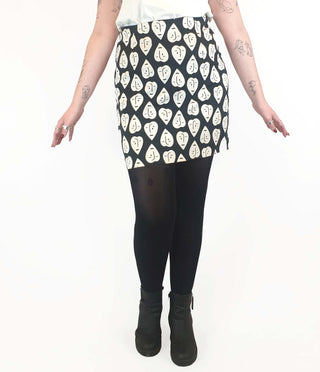 Gorman heart face print mini skirt size 14, best fits 12-14 Gorman preloved second hand clothes 2