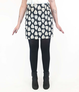 Gorman heart face print mini skirt size 14, best fits 12-14 Gorman preloved second hand clothes 4