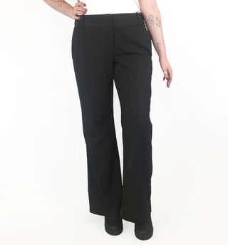 Cue black pinstripe straight leg pants with pockets size 14 (best fits size 12 - small 14)