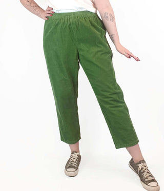 Lucy & Yak green cord pants size M Lucy & Yak preloved second hand clothes 3