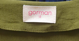 Gorman olive green half sleeve dress size 12 Gorman preloved second hand clothes 8