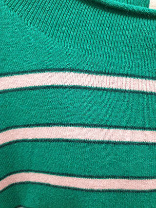 Nancybird green striped knit jumper size M Nancybird preloved second hand clothes 8