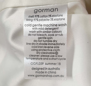 Gorman cat print mini skirt size 12 Gorman preloved second hand clothes 10