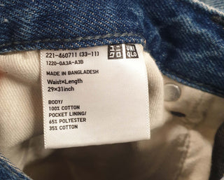 Uniqlo mid-denim wide leg jeans size 29, best fits 12-14 Uniqlo preloved second hand clothes 9