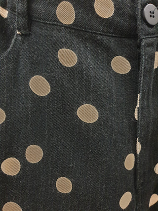 Princess Highway black polka dot jeans size 14, best fits 12-14 Princess Highway preloved second hand clothes 9