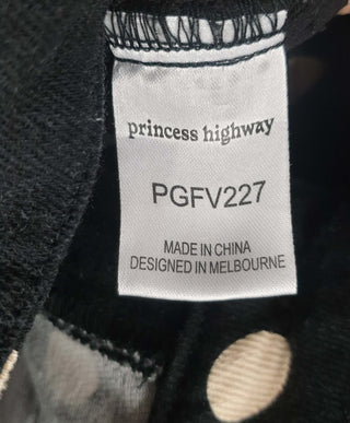 Princess Highway black polka dot jeans size 14, best fits 12-14 Princess Highway preloved second hand clothes 10