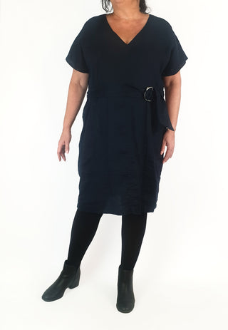 Commonry navy linen dress size 18 Commonry preloved second hand clothes 4