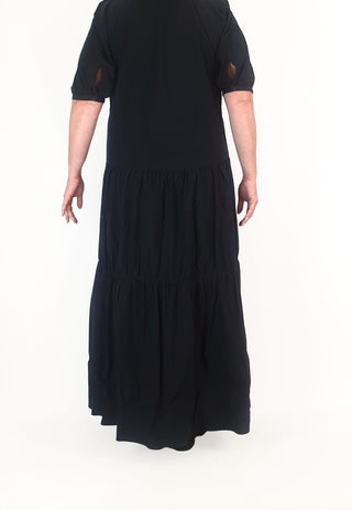 Cos navy maxi tiered dress size 44 (best fits size 16 - 18) Cos preloved second hand clothes 6
