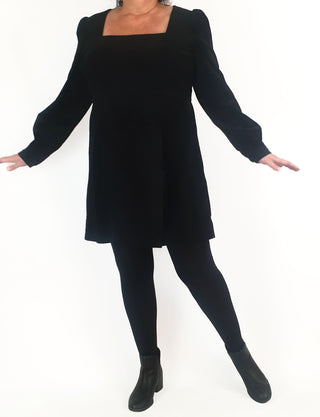 Princess Highway black velvet long sleeve dress size 18