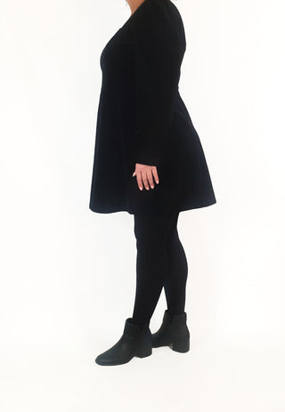 Princess Highway black velvet long sleeve dress size 18