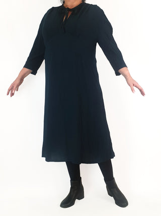 Uniqlo deep teal long sleeve maxi dress size XL Uniqlo preloved second hand clothes 3